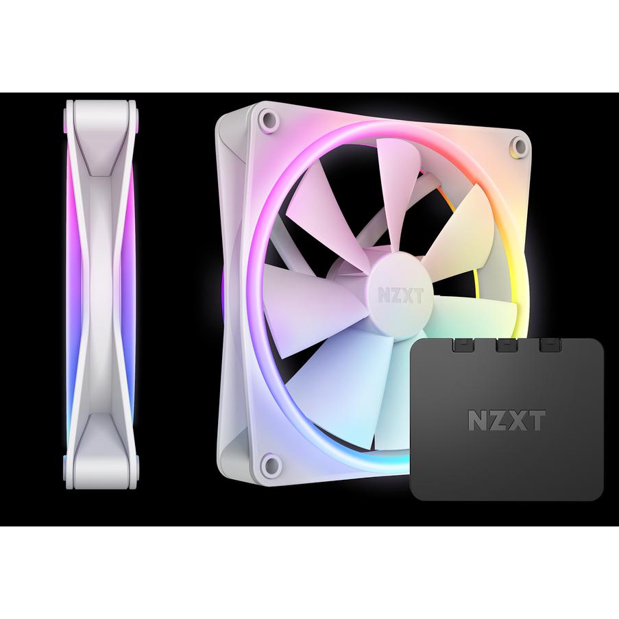 NZXT F140 Duo (140 mm, 2 x), PC Lüfter, Weiss