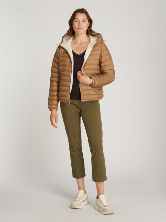 Actual product image Tommy Hilfiger Iconic Slim Safari Canvas Jacket for Women, Timeless Lightweight Design (L)