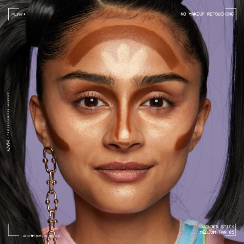 Actual product image NYX Professional Make-Up Wonder Stick Dual Face Lift (Medium Tan)