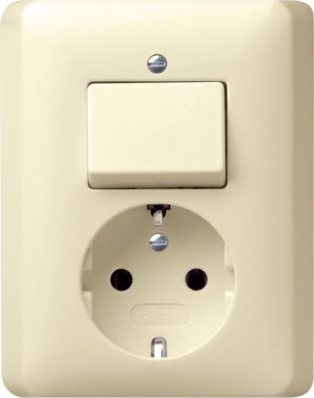 Image du produit Gira Combinaison prise électrique/CHUKO compl. Standard 55 017601