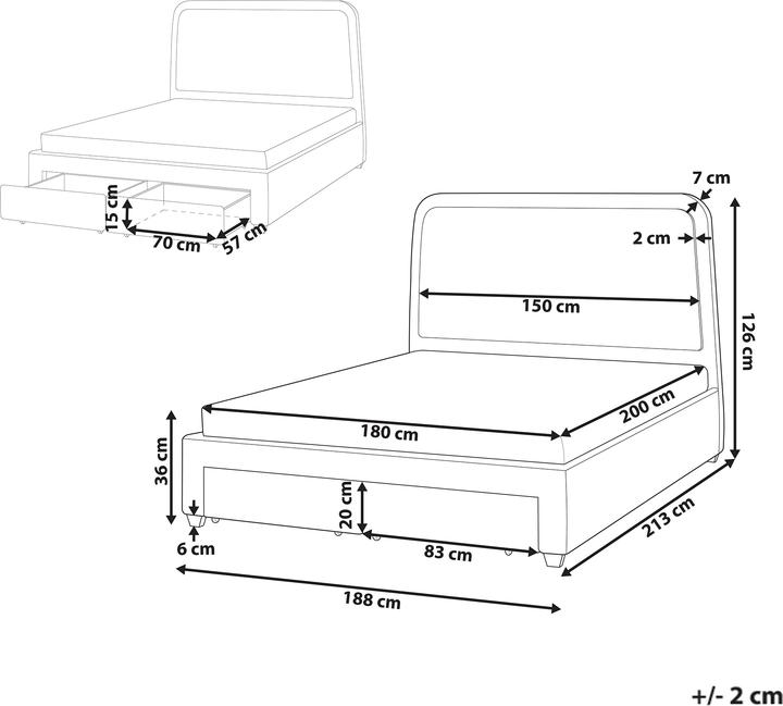 Image du produit Beliani Sardent (180 x 200 cm)
