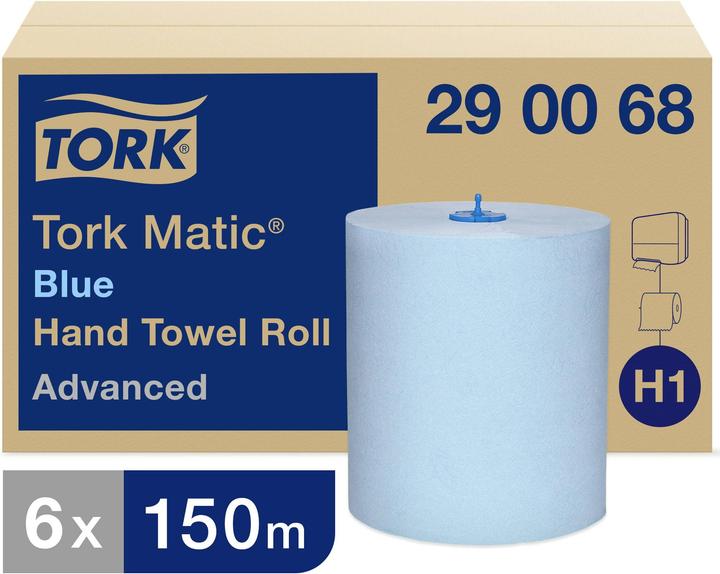 Image du produit Tork Rouleau d'essuie-mains Advanced Hybrid 2 plis bleu (150m) (1x)