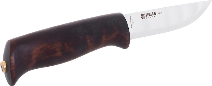 Immagine prodotto Helle Coltello da cintura GRO, acciaio Sandvik 12C27, inossidabile, manico in legno di betulla, fodero in (9.30 cm)