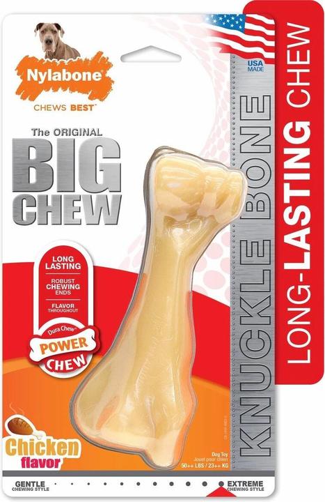 Immagine prodotto Nylabone Osso di manzo Extreme Big Chew, 18,5 cm, 360 g (Gioco da masticare per cani)