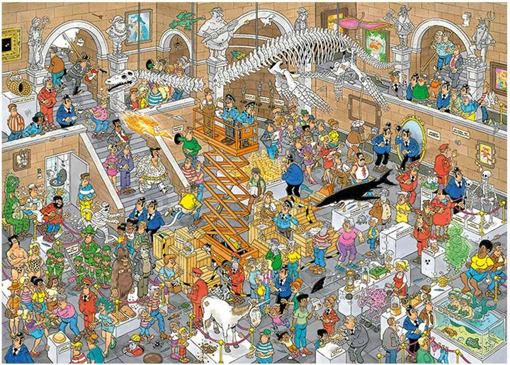 Actual product image Jumbo Jan van Haasteren - A day in the museum (1000 pieces)