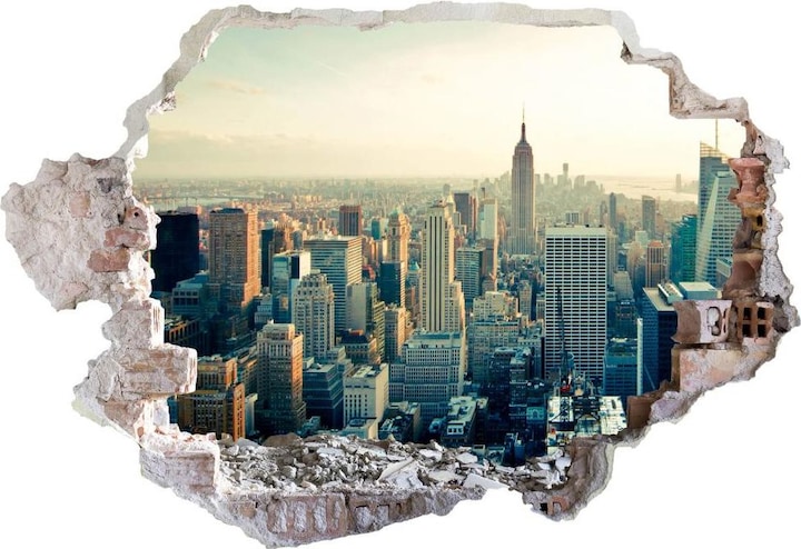 Actual product image Trenddeko 3D Skyline of New York City (60 x 41 cm)