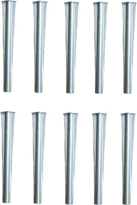 Green Split 10Set ground anchor metal 25cm x 3cm (25 cm)