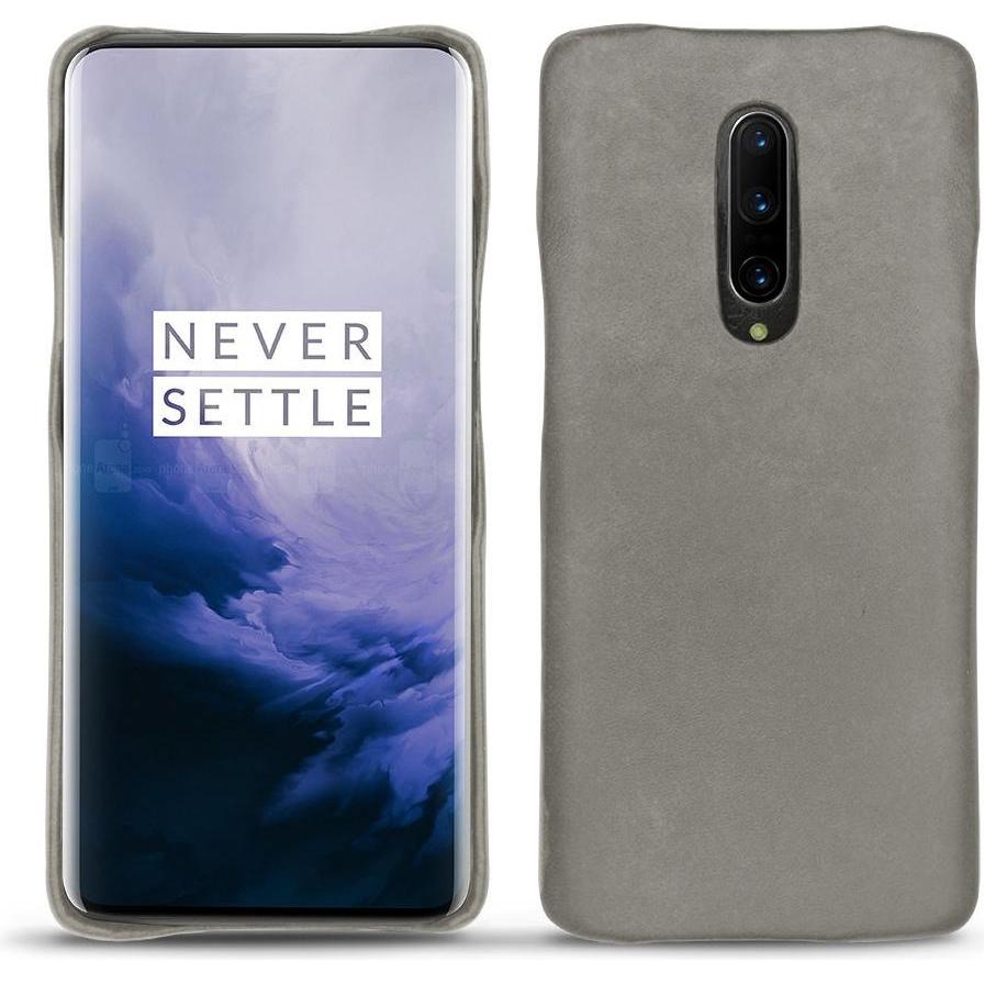 Noreve Lederschutzhülle (OnePlus 7 Pro), Smartphone Hülle, Grau