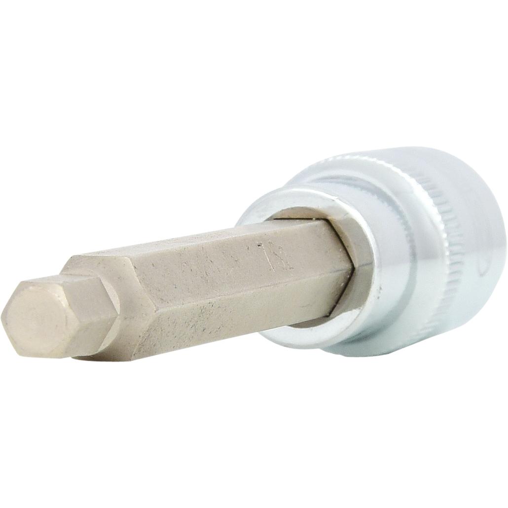 KS Tools, Steckschlüssel + Stecknuss, 1/2" CHROMEplus Bit-Stecknuss lang (7 mm)