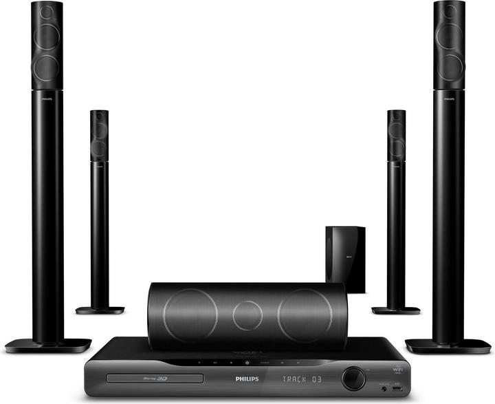 Produktbild Philips HTS5591, 5.1 Blu-ray Heimkinosystem, 3D, 1000W (104 W)