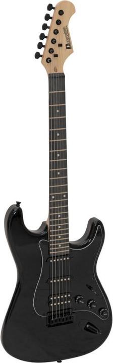 Dimavery ST-312 E-Gitarre, schwarz/schwarz (E-Gitarre)