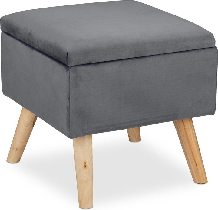 Image du produit Relaxdays Tabouret velours