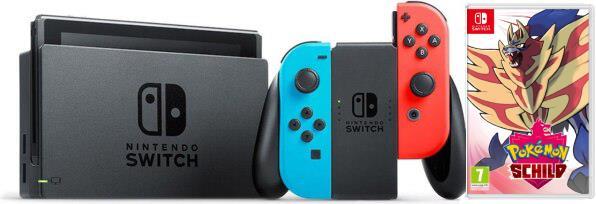 Actual product image Nintendo Switch + Pokémon Shield