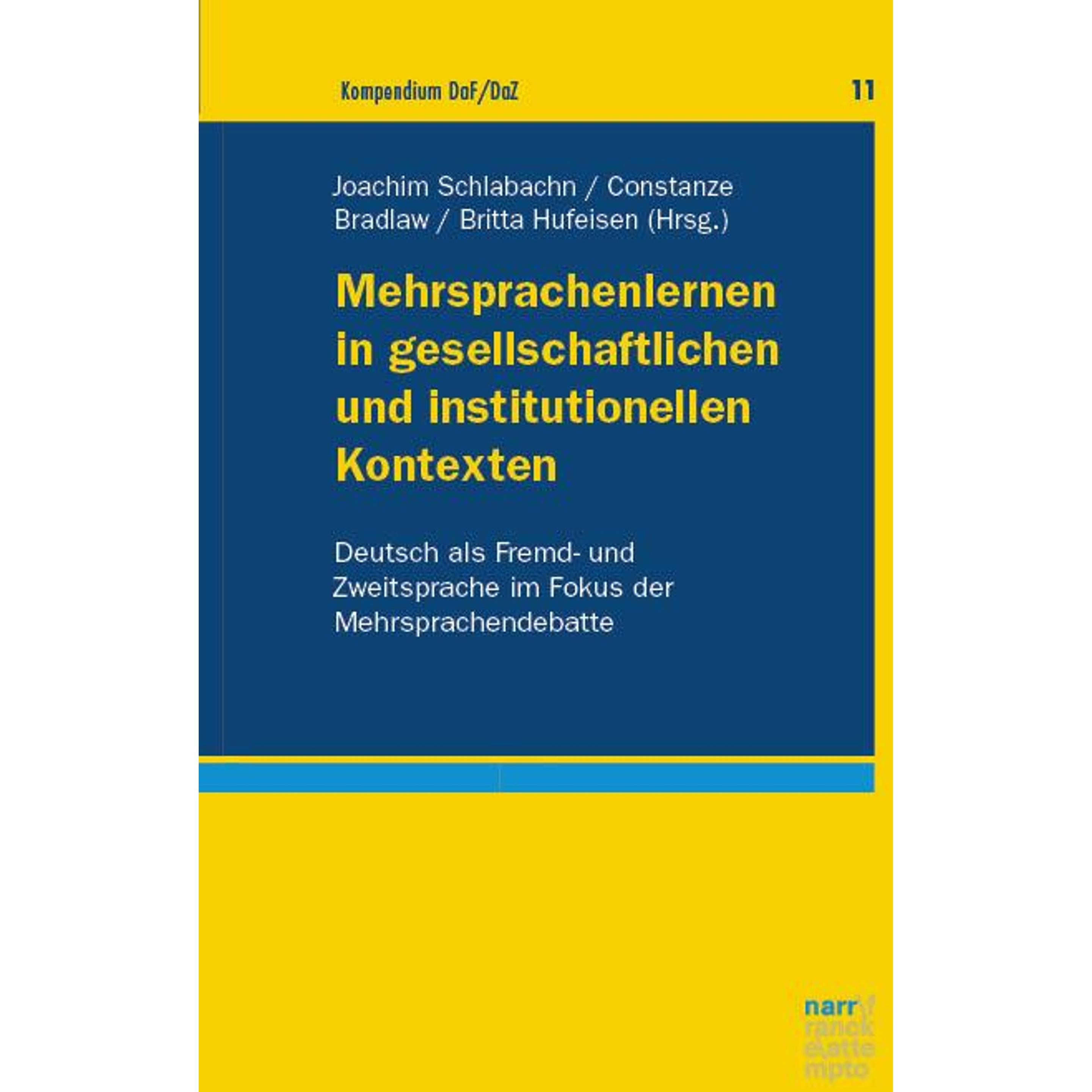 Mehrsprachenlernen in gesellschaftliche, Schulbücher von Britta, Constanze/Hufeisen, Bradlaw