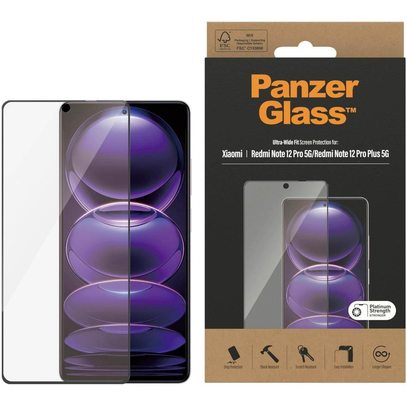 Thumbnail - PanzerGlass Screen Protector (1 Stück, Xiaomi Redmi Note 12 Pro 5G, Xiaomi Redmi Note 12 Pro+ 5G), Smartphone Schutzfoli...