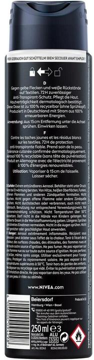 Produktbild NIVEA MEN Black & White Invisible Original Spray XXL (Spray, 250 ml)