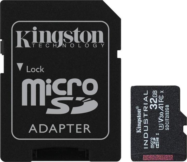 Kingston microSDHC Industriële pSLC (microSDHC, 32 GB, U3, UHS-I)