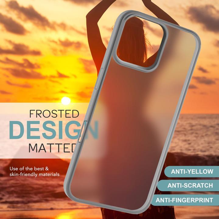Actual product image Nalia Matte hybrid cover semi-transparent (Apple iPhone 16 Pro Max)