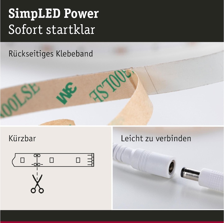 Image du produit Paulmann SimpLED (Blanc neutre, 300 cm, Intérieur)