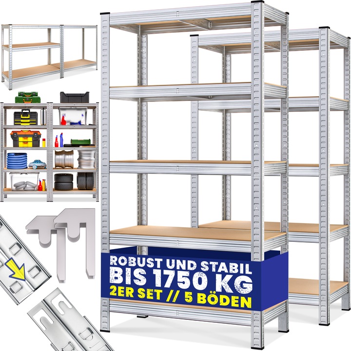 Immagine prodotto Monzana 2x scaffali di stoccaggio