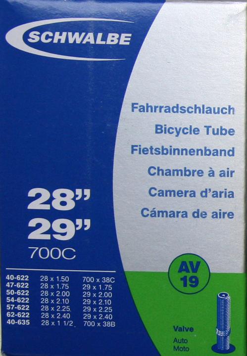 Actual product image Schwalbe Av19 (Schrader (AV), 28", 40 mm)