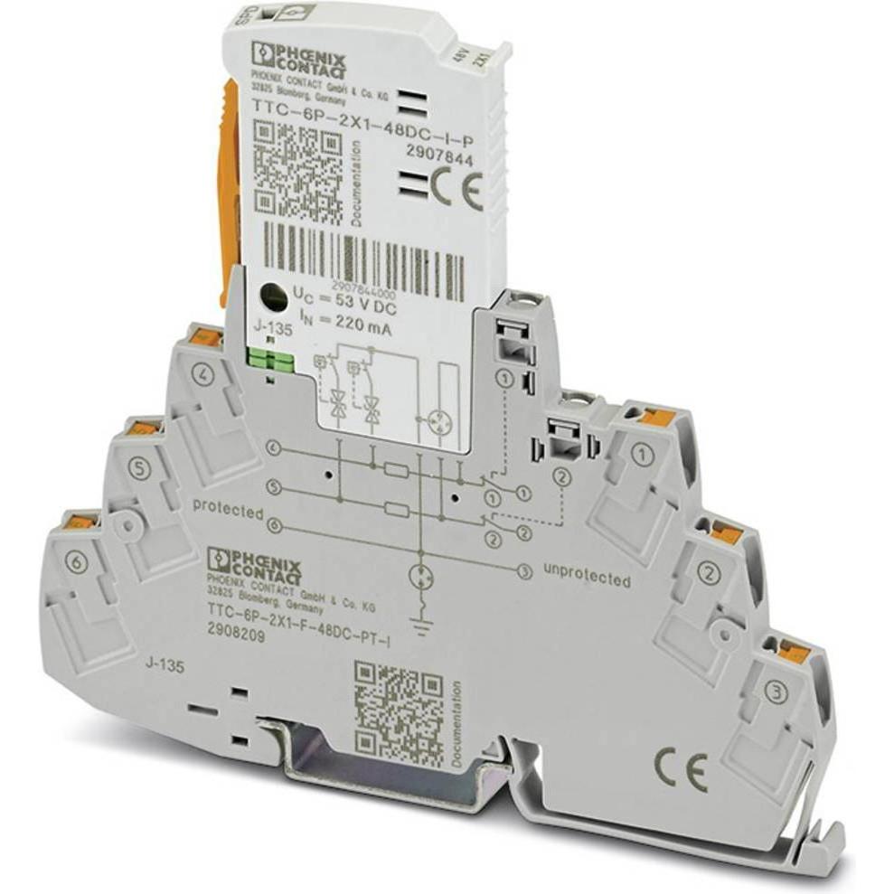 Phoenix Contact, Protezione contro le sovratensioni, TTC-6P-2X1-F-48DC-PT-I