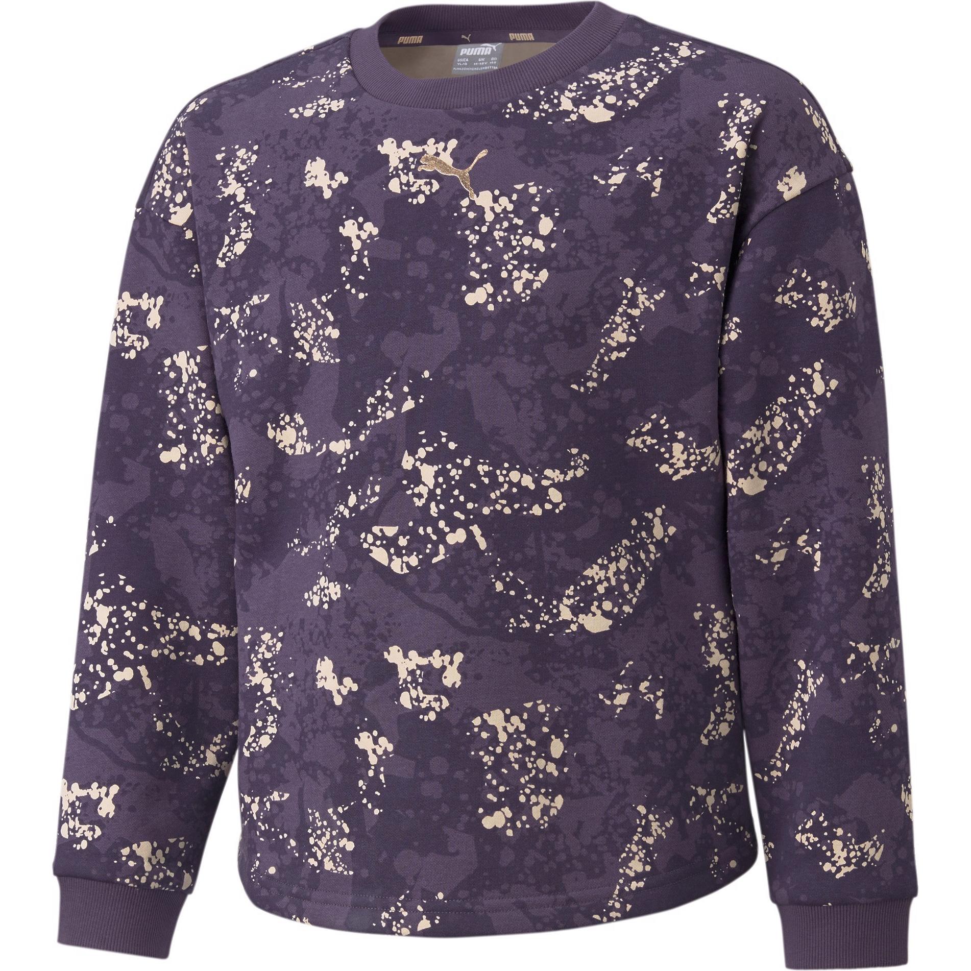 Puma, Mädchen, Pullover, Alpha AOP Crew-589241, Violett, (152)