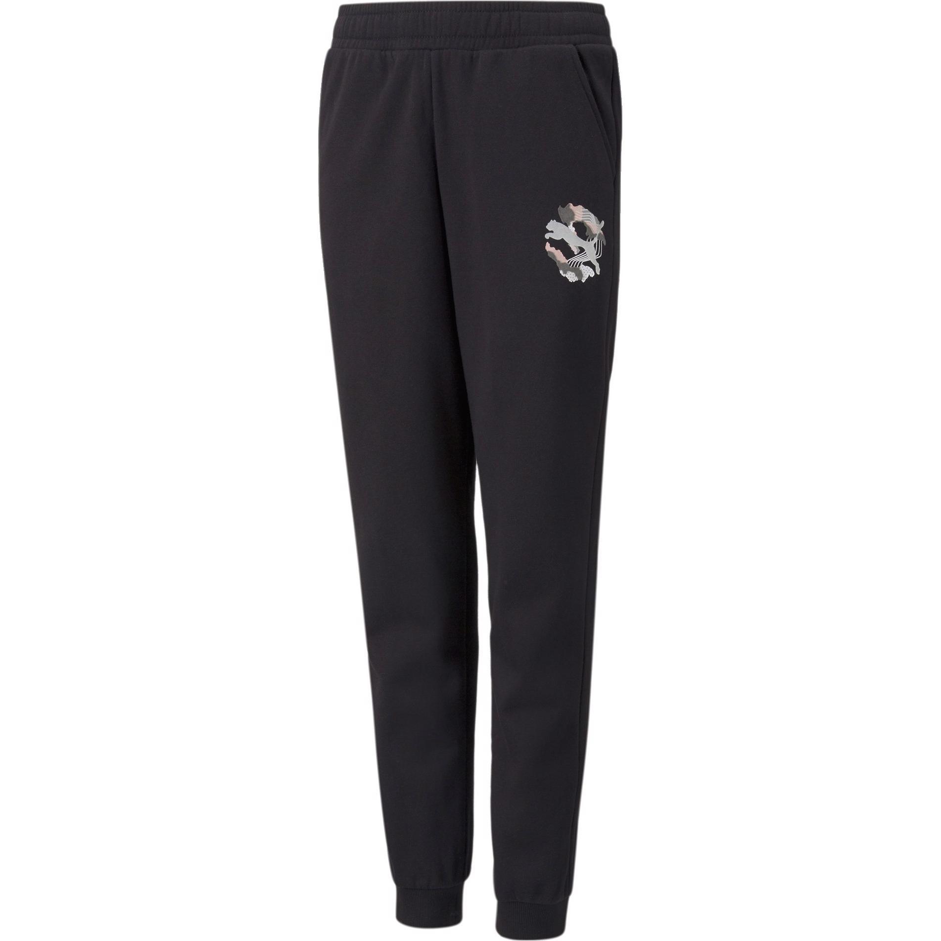 Puma, Mädchen, Sporthose, Alpha Sweatpants-589235 (116), Schwarz, 116