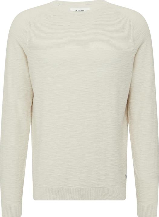 Actual product image s.Oliver Strickpullover Raglan-Strickpullover mit Flammgarnstruktur (XXL)