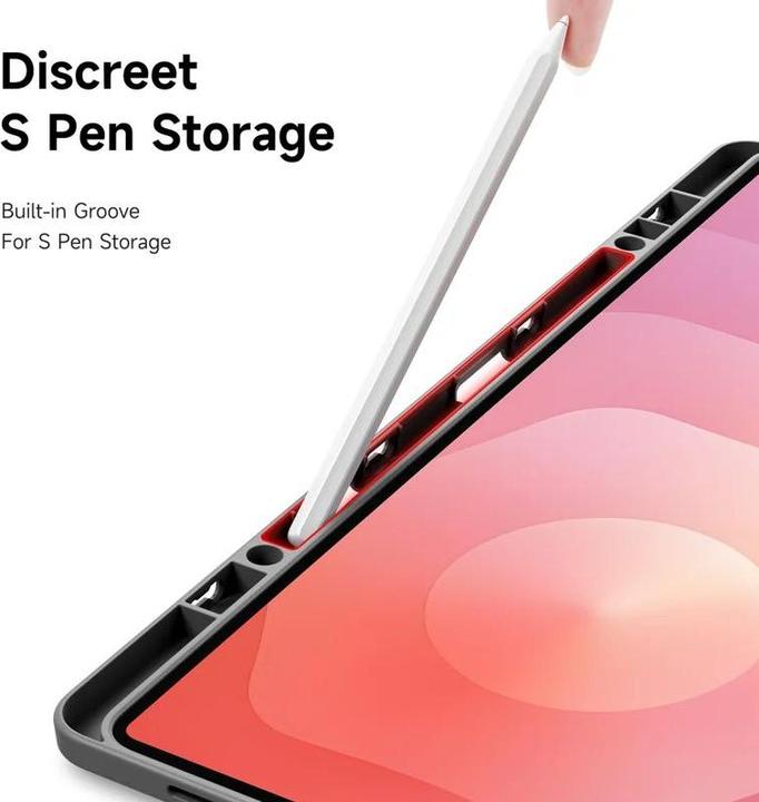 Immagine prodotto Samsung Galaxy Tab S11 Ultra - Ducis Domo Series, aufstellbares Flip-Etui, Grau (Samsung Galaxy Tab S11 Ultra)