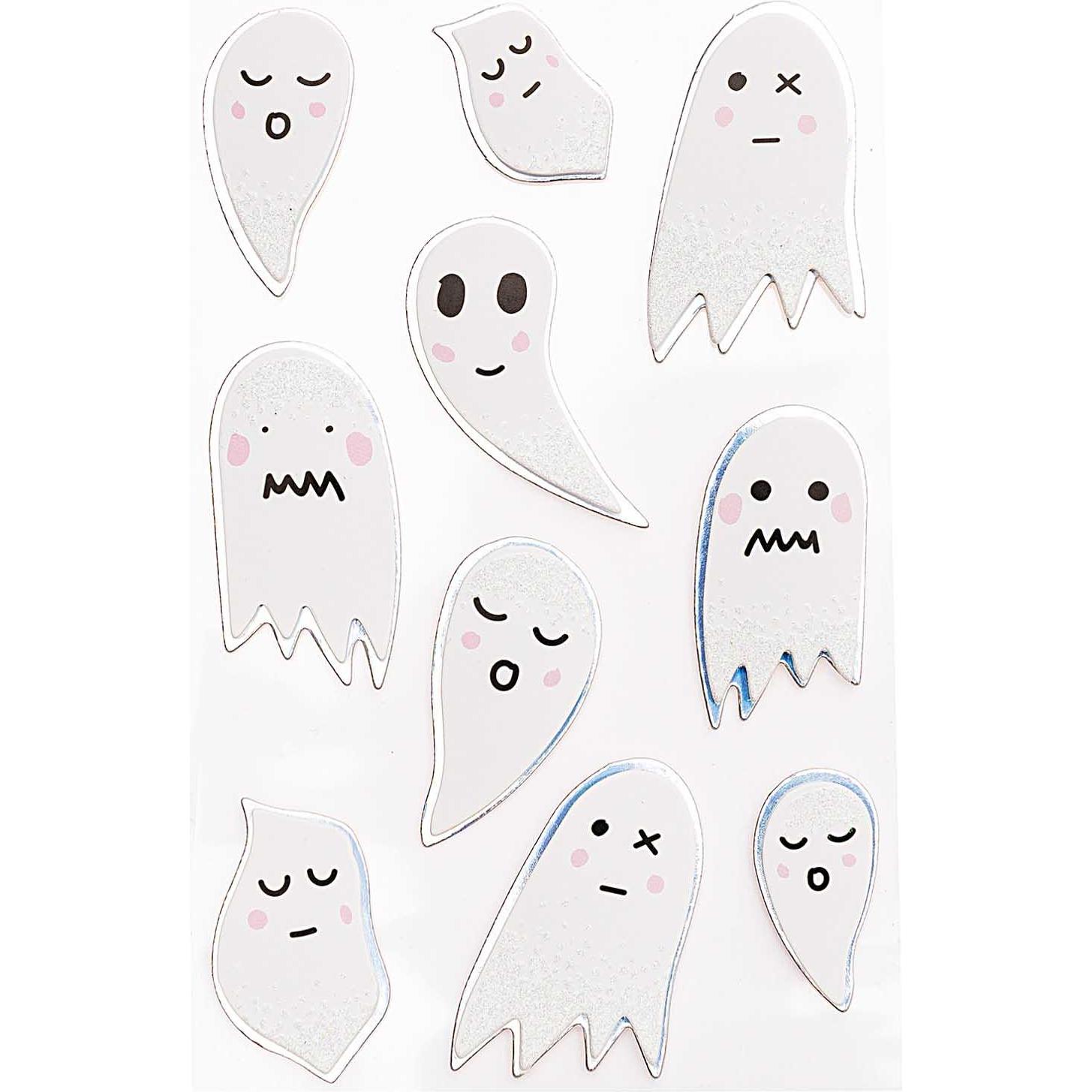 Rico Design, Sticker, Sticker Gespenst 3D, 1 Bogen