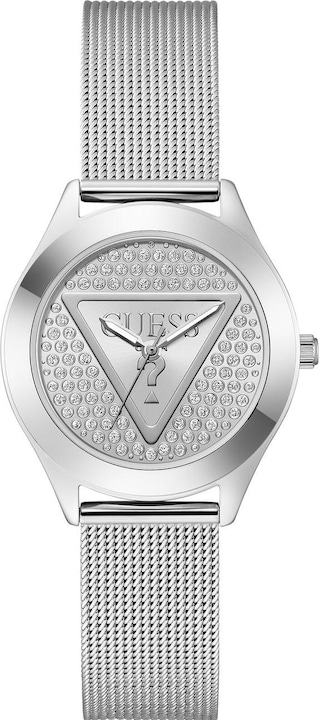 Produktbild Guess - Silberfarbene Analoguhr GW0835L1 für Damen