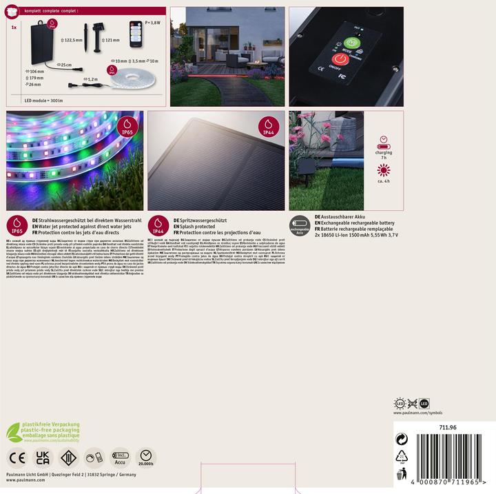 Actual product image Paulmann Solar Stripe (Multicoloured, 1000 cm, Indoor)