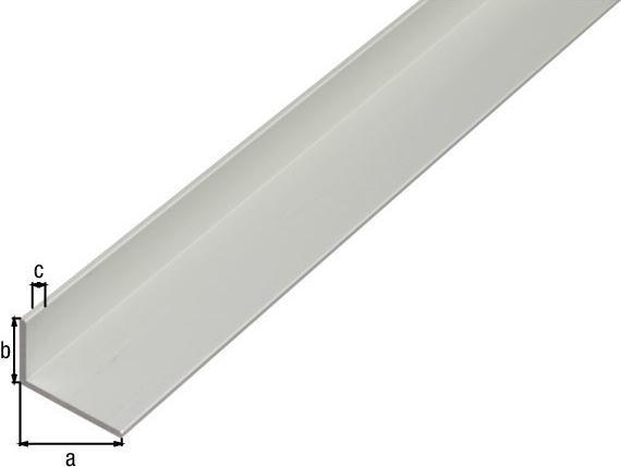 Actual product image Alberts ALUMINIUM ANGLE PROFILE 20X10X1.5/ 2M SILVER ANODISED