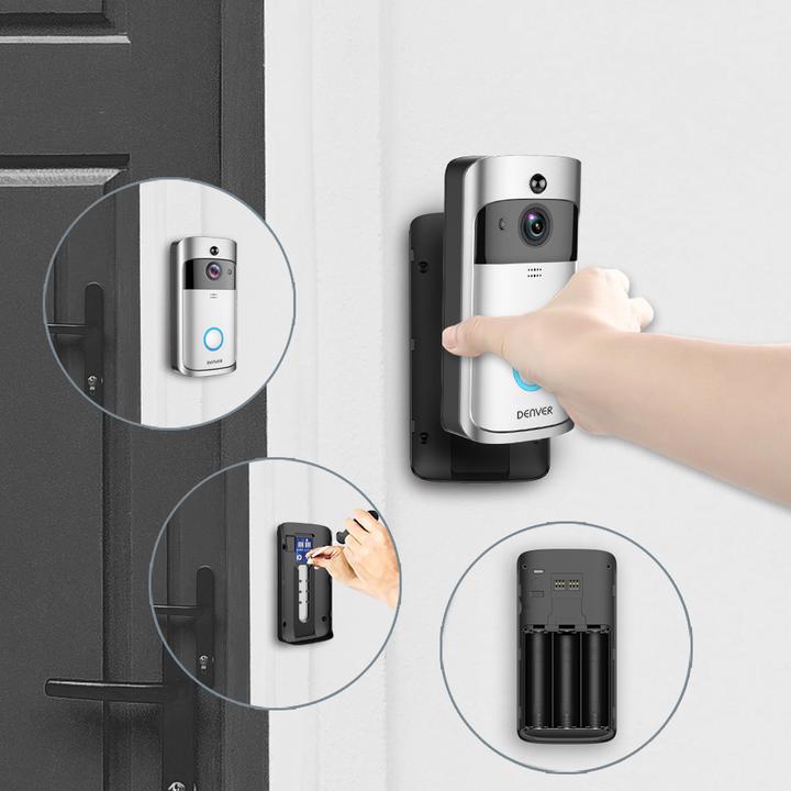 Actual product image Denver Door intercom system VDB-110 incl. interior alarm (Wi-Fi)
