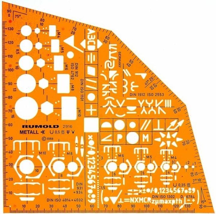 Produktbild Rumold Ausbildungsschablone (15.50 cm, Kunststoff)