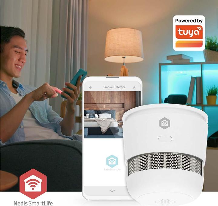 Immagine prodotto Nedis SmartLife Smoke Detector | Zigbee 3.0 | Battery Powered | Sensor life cycle: 10 year | EN 1460