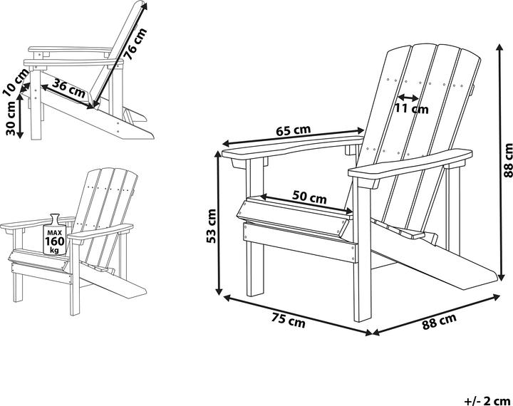 Produktbild Beliani Adirondack