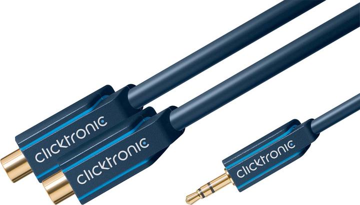 Actual product image Goobay MP3 Y-Adapter (0.10 m, Cinch, 3.5mm jack (AUX))