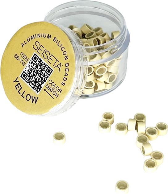 Produktbild Seiseta Aluminum Silicon Beads blond 150 Stk.