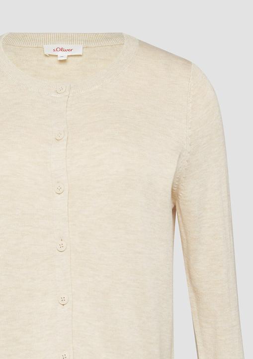 Produktbild S.Oliver Strickjacke Rundhals-Strickjacke mit Knopfleiste (38)