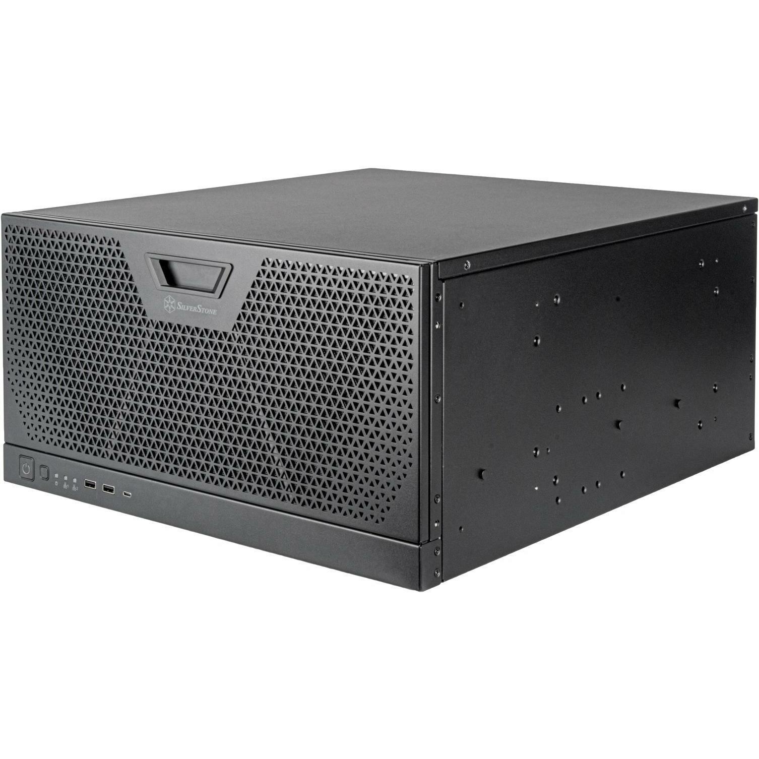 Silverstone RM51 (mATX, Mini-ITX, ATX, E-ATX, SSI EEB, SSI CEB), PC Gehäuse, Schwarz