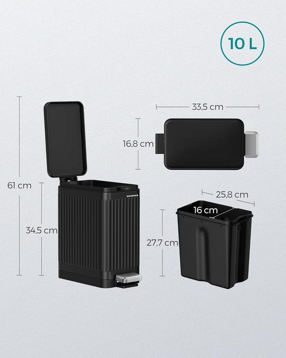 Image du produit Songmics Kosmetikeimer (10 l)
