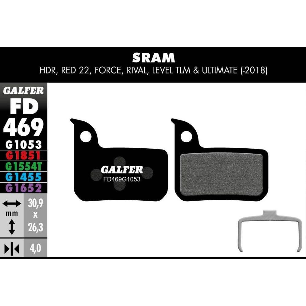 Galfer Bike, Bremsbeläge, (SRAM, Organisch (Resin))