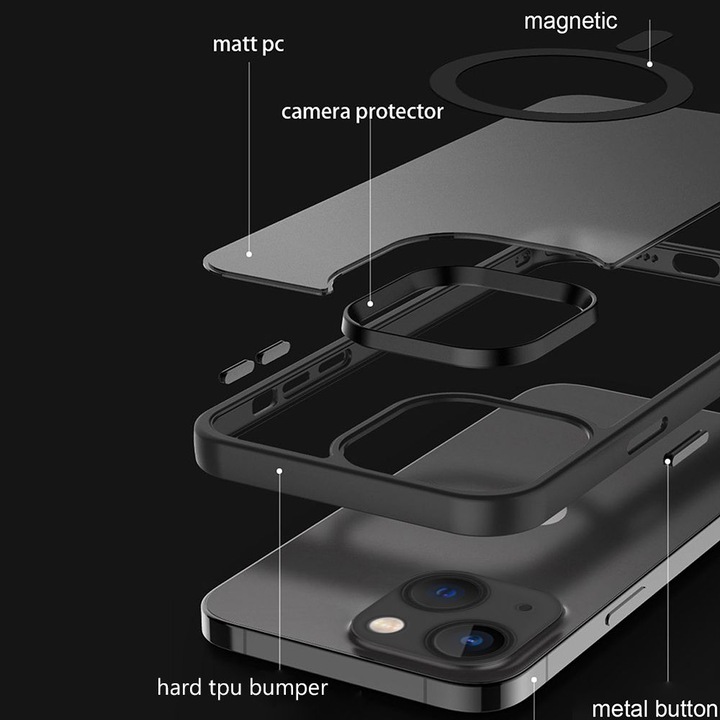 Produktbild Cadorabo Hülle für Apple iPhone 13 kompatibel mit MagSafe (Apple iPhone 13)