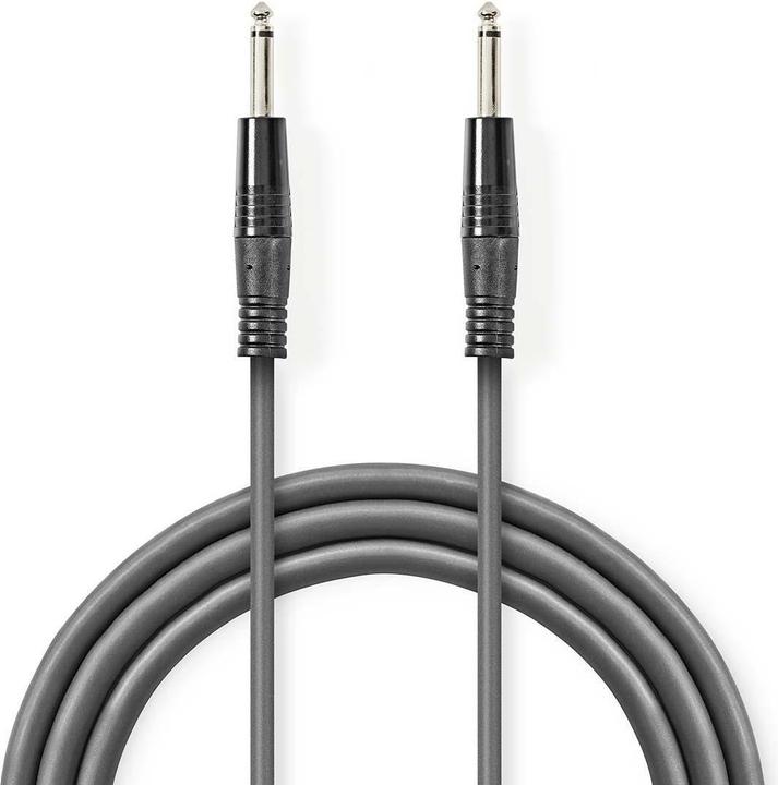 Produktbild Nedis Lautsprecherkabel Mono 6,35 mm Stecker - 6,35 mm Stecker (3 m)