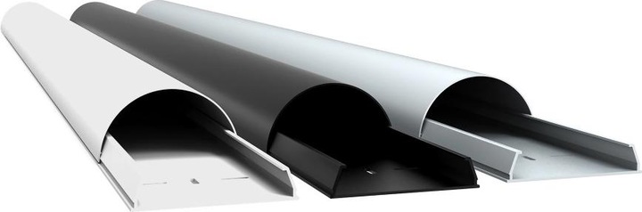 Produktbild Multibrackets Kabelkanal 50x1600, Aluminium, schwarz (Kabelkanal, 160 cm)