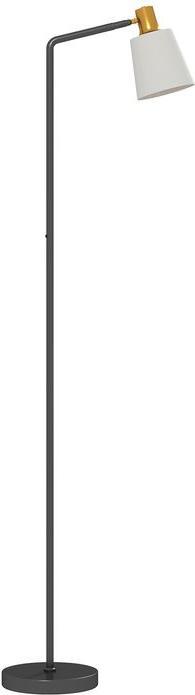 Swisshandel24 LED Stehlampe, 350° drehbar, 3000K/4000K/6500K Farbtemperatur, Schwarz (800 lm, E27)