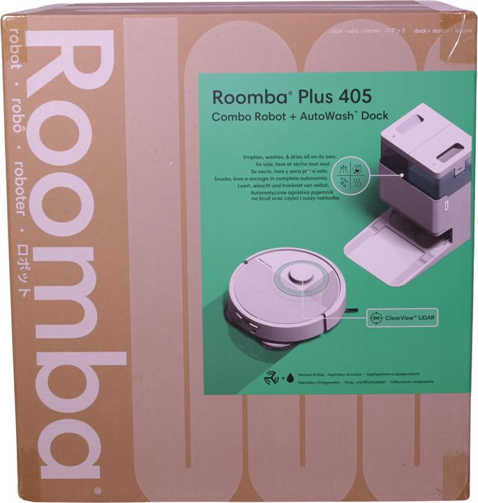 Immagine prodotto iRobot Roomba Plus 405 Combo + AutoWash Dock (7000 Pa, Panni di pulizia (rotanti))