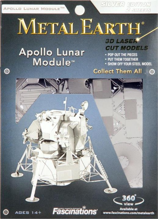 Actual product image Metal Earth Apollo Lunar Module Silver Edition